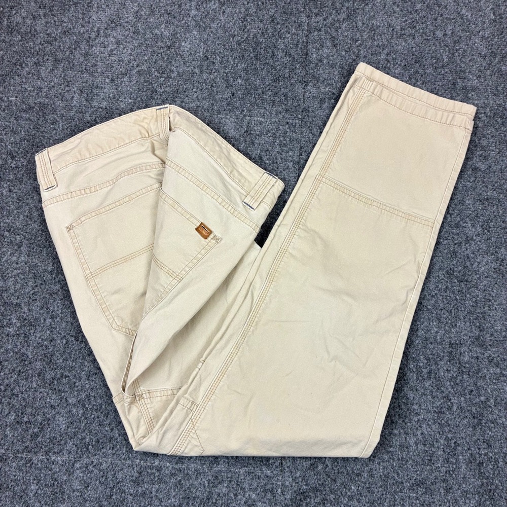 LL Bean Favorite Fit Utility Pants Khaki Tan Straight Leg Womens Size 6 Regular